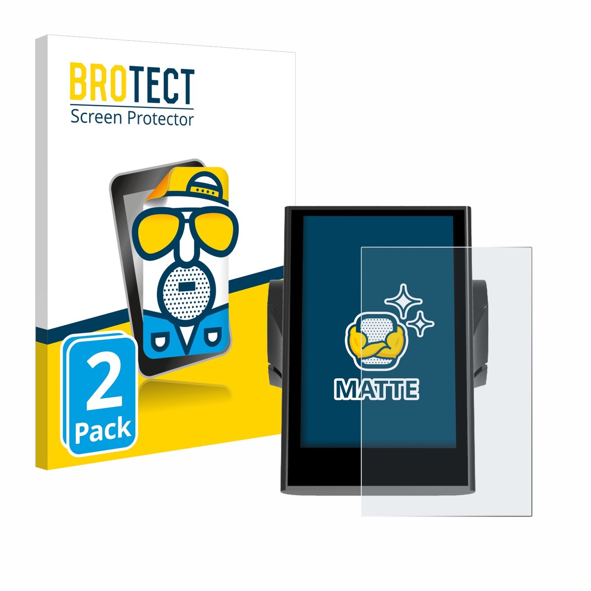 BROTECT - Screenprotector voor Bafang DP C18 - Folie Beschermfolie matte 2 Stuks