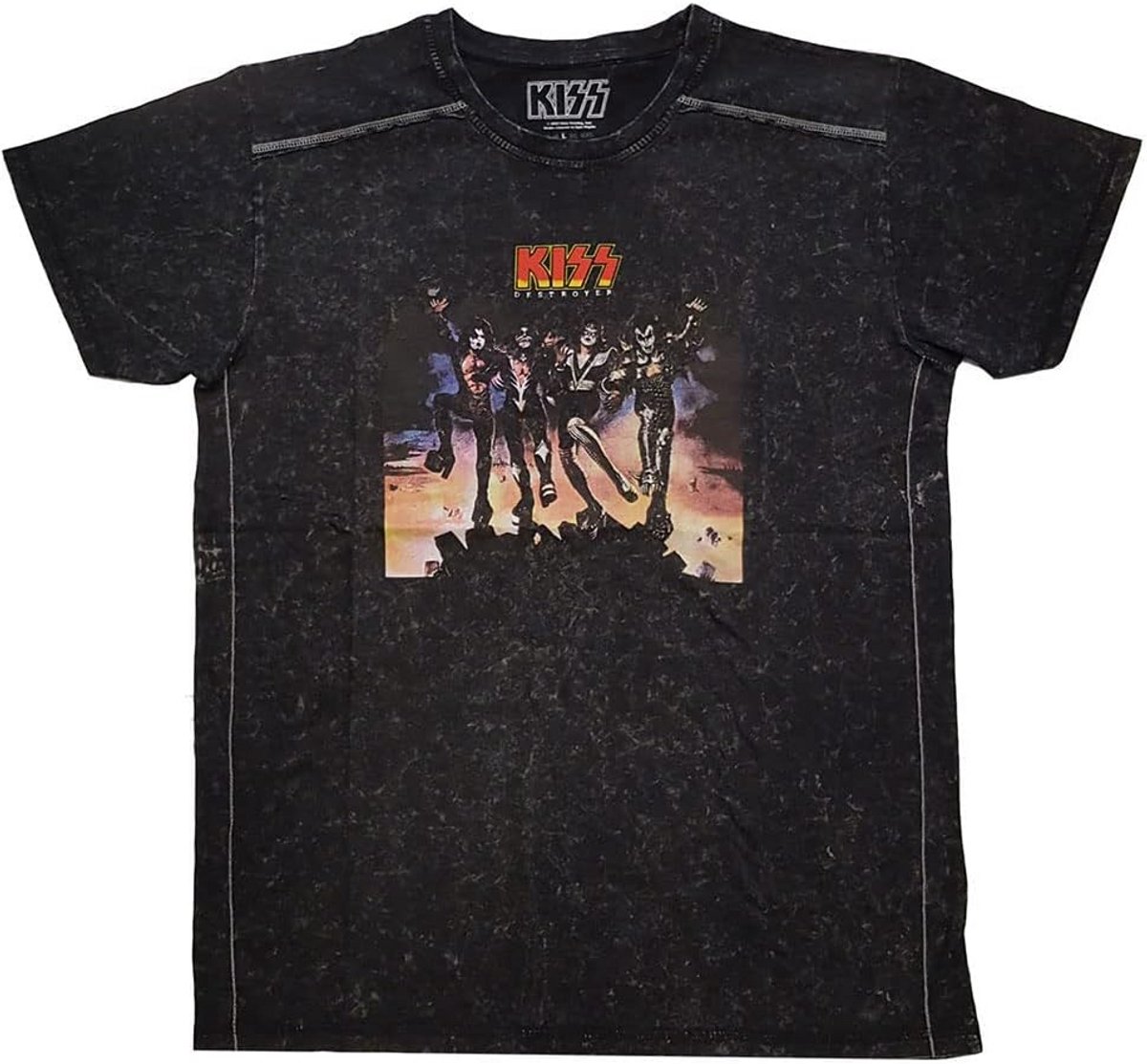 Destroyer Band T-Shirt Zwart Snow Wash Officieel Rock Merchandise