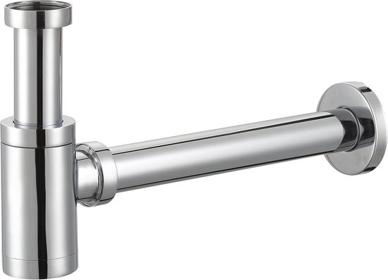 Luxe Flessensifon Messing Verchroomd voor Wastafel & Fontein