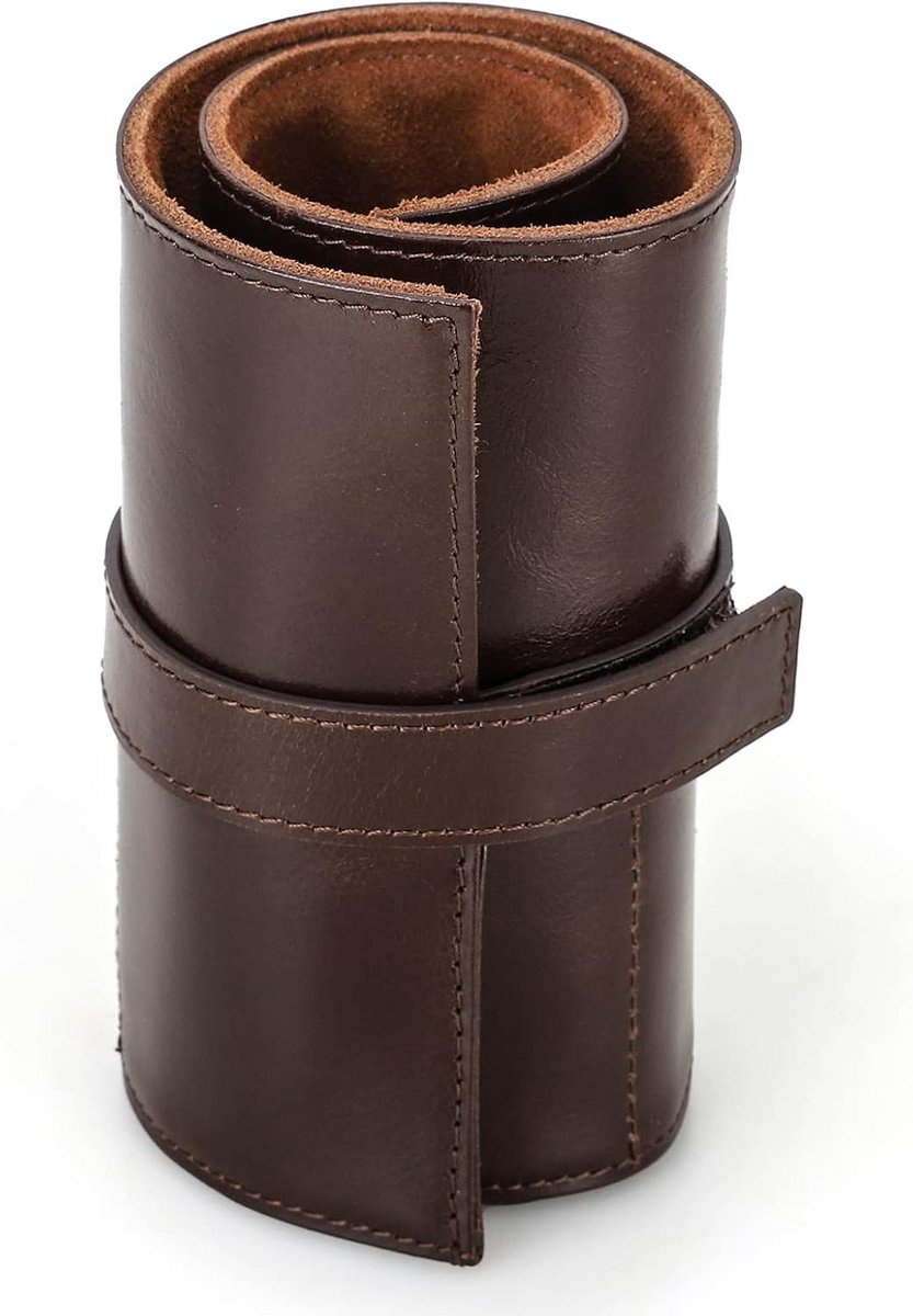 Leren Reis Horloge Etui voor 6 Horloges - Draagbare Beschermhoes