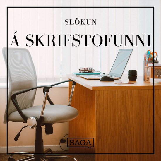 Á skrifstofunni - lyklaborð, pappír og kaffibollar - cover