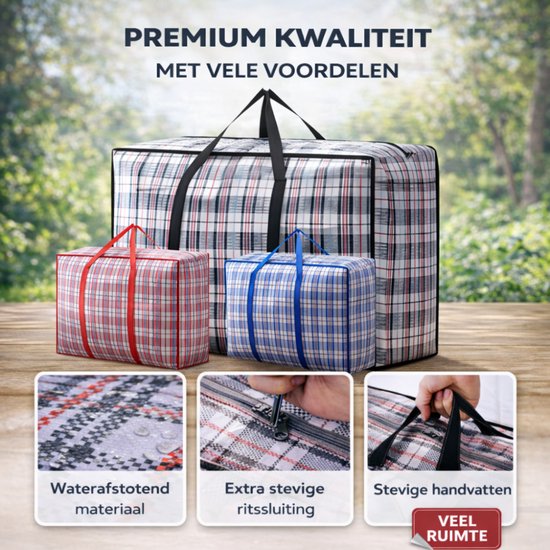 De Snuffelaar® Opbergtas - Turkentas met rits - Premium kwaliteit