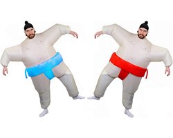 2 Opblaasbare Sumo Worstelaar Kostuums voor Feest en Karneval