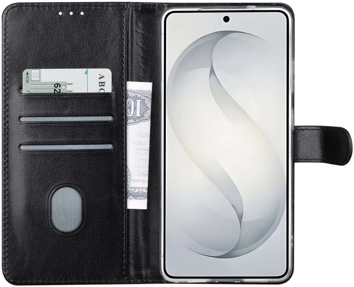 TUNIQ Book type case - Galaxy S26 Ultra - Zwart - 3 Kaartsleuven - Magnetische sluiting