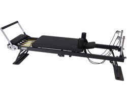 Omslag van Lacardia Pilates Reformer - Pilates board - Buikspieren - Home workout - pilates bank zwart