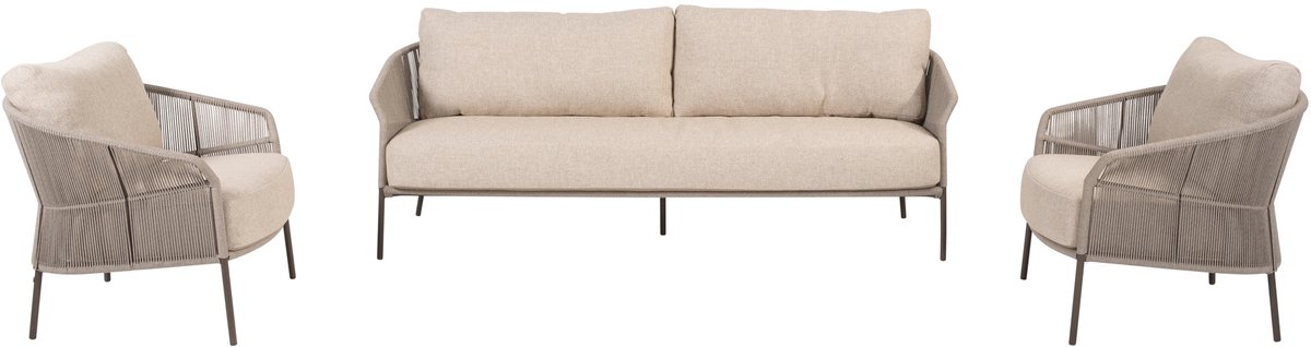 Florence loungeset 3-delig terre 4 Seasons Outdoor