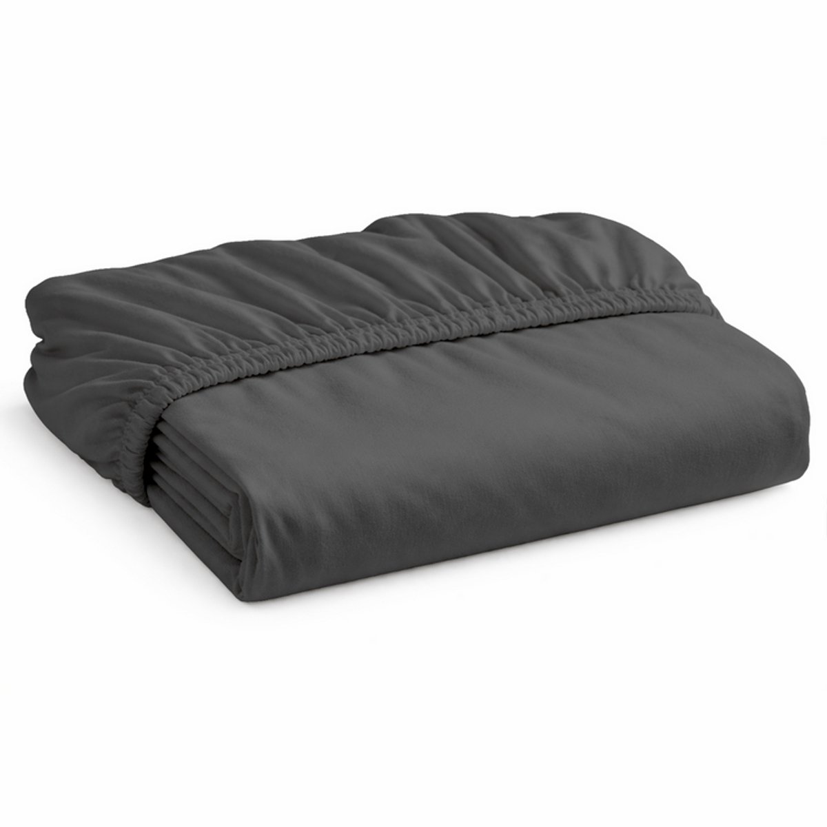 Decoware Hoeslaken Jersey - Antraciet - Katoen - Elastisch - 90x200 cm - Geschikt voor matrassen tot 25 cm