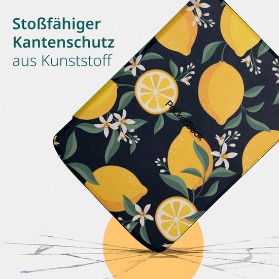 PocketBook Verse - E-reader - Mist Grey - Met Citroen / Lemon Print Hoesje - Voordeelbundel van Merkloos — afbeelding 4