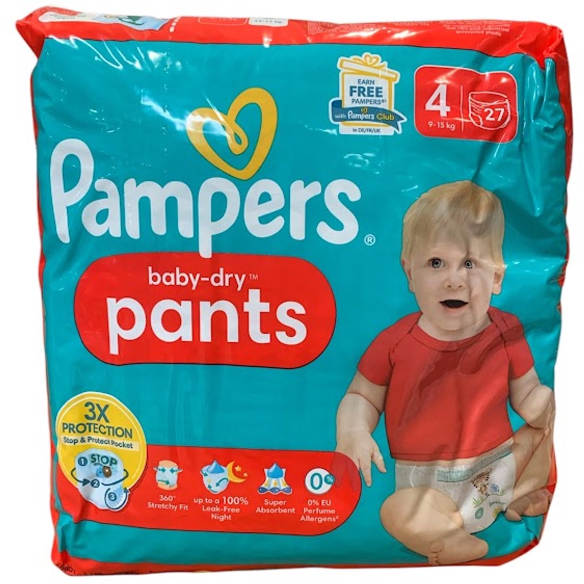 Pampers Premium Protection - Luiers - Pants - 4 - 9-15 kg - 27st
