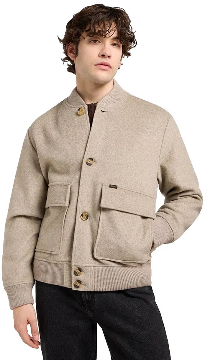 Lee 112371317 Bomberjack XL Man Grijs
