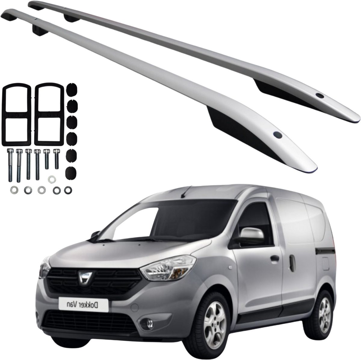 Dakrails DACIA DOKKER van 2013-2020 RENAULT EXPRESS vanaf 2021- Solid