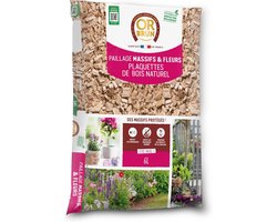 Natuurlijke Houtsnippers Mulch 6L - Goudbruin - Onkruidonderdrukking & Bodemverbetering