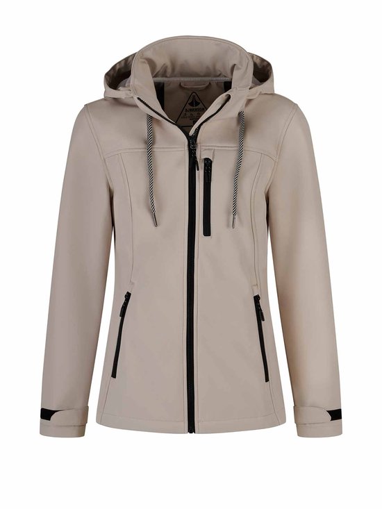 BJØRNSON Kaisa Softshell Tussenjas Dames - Winddicht - Maat 56 - Beige