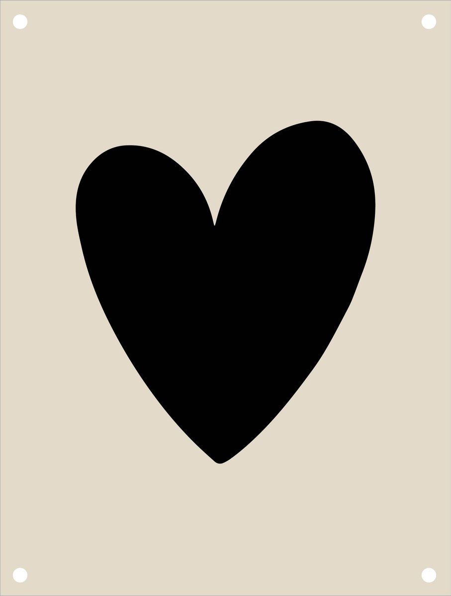 Tuinposter Hart