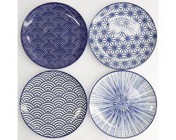 Tokyo Design Studio – Nippon Blue bordenset – 4-delig – 25,7 cm – porselein
