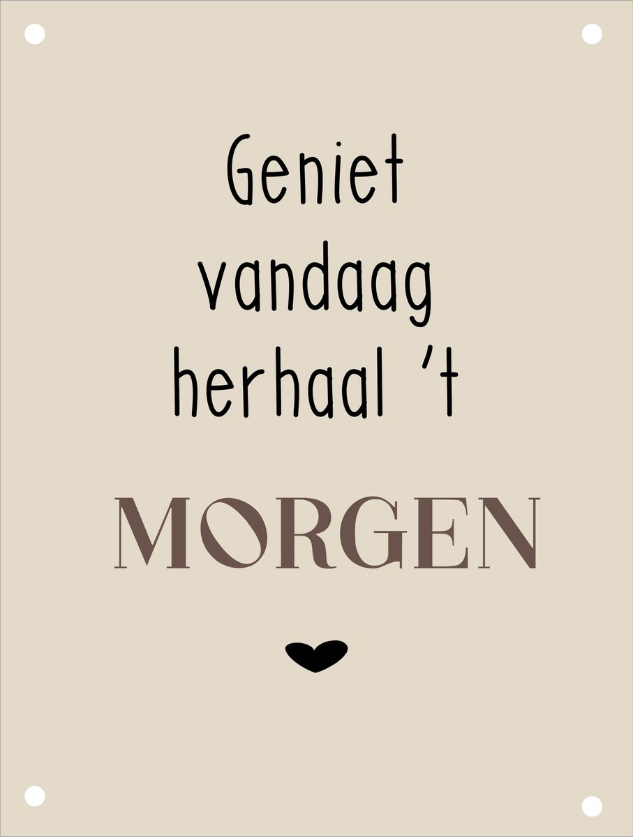 Tuinposter Geniet
