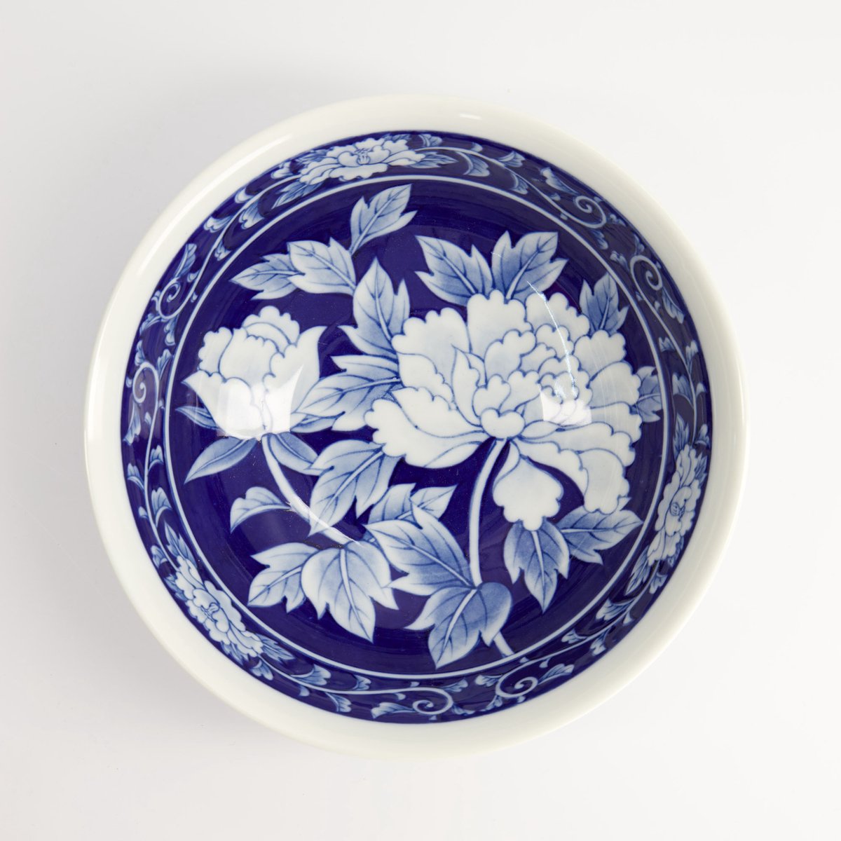 Tokyo Design Studio Ramenkom - Wit/Blauw 19,8 X 7,5 Cm 1100 Ml.