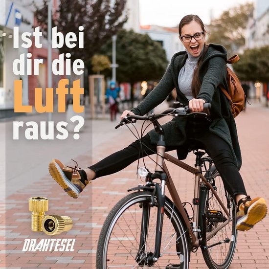 3x Fiets Ventiel Adapter Set: Van DV/SV naar Autoventiel (AV) - Geschikt voor Fietspomp — afbeelding 4