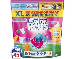 Color Reus 3+1 Power Caps - Wascapsules Wasmiddel - Gekleurde Was - 45 Wasbeurten