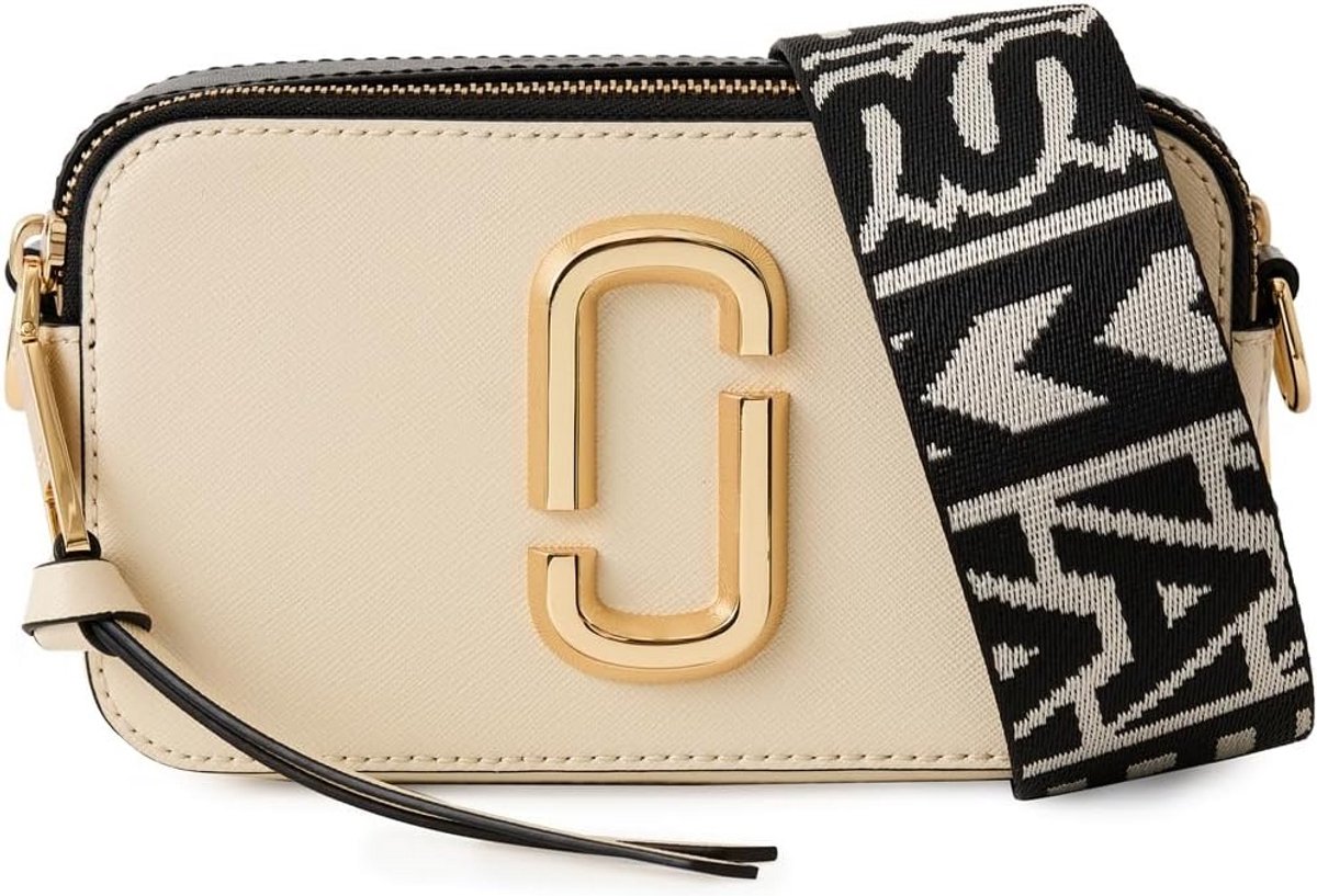 Compacte Crossbody Tas voor Dames - Verstelbare Band & Opvallende Hardware