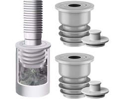 Gootsteen Stop - Afvoerstop - 2 stuks - Afvoerplug - Waste afvoerplug - afvoerpijp afdichting - Vloerafvoer - Anti-geur wasmachine stop - Geschikt voor alle openingen 35-40 mm