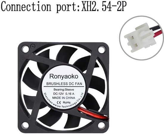 Krachtige 60x60x15mm PC Ventilator - Stille 12V Koelventilator voor ...