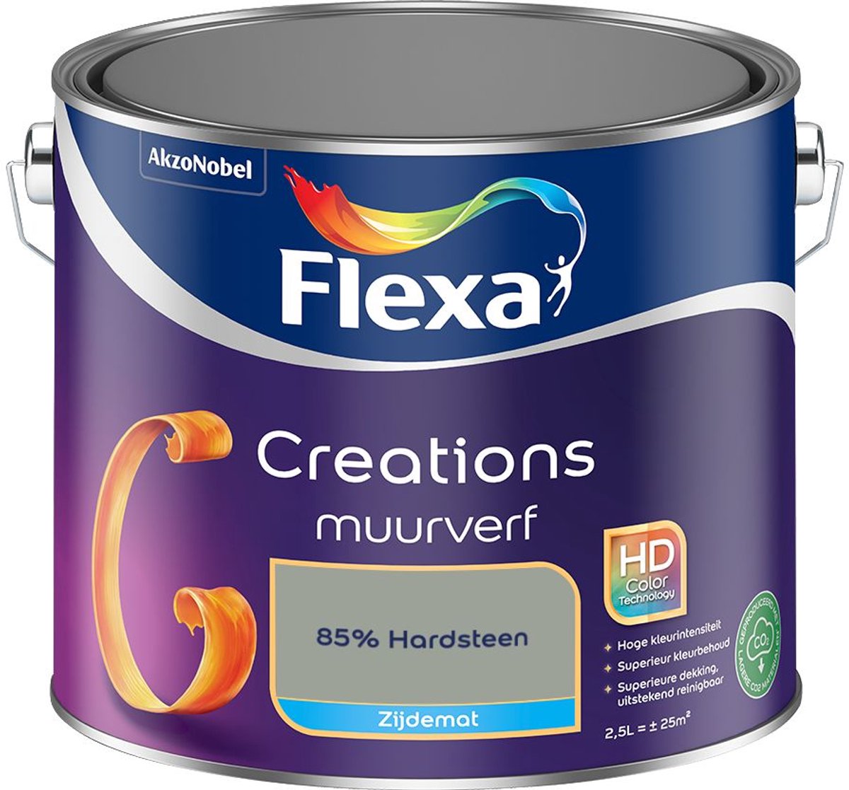Flexa Creations Muurverf Zijdemat 85% Hardsteen 2,5 L