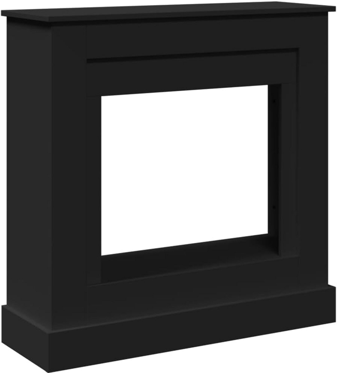Decoratieve Wandhaard Zwart MDF 90x30x90 cm - Open Haard Omranding