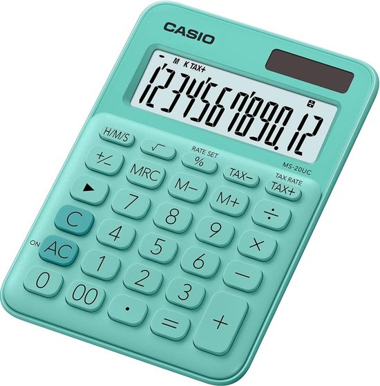 12-cijferige desktop rekenmachine met belasting- en tijdconversie ...