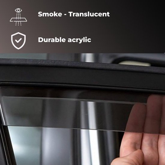 Set van 2 Windgeleiders voor Ford Transit Custom (2024+) - Donker Getint — afbeelding 3