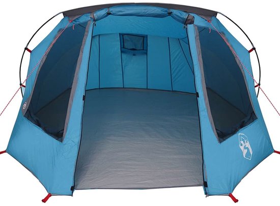 vidaXL - Tunnel - Tent - 3-Person - 3-persoons - Blauw - en - Grijs — afbeelding 3