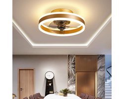 Plafondventilator met Verlichting en Afstandsbediening - Dimbare LED - 6 Snelheden - Stille Zolder/Slaapkamer Ventilator