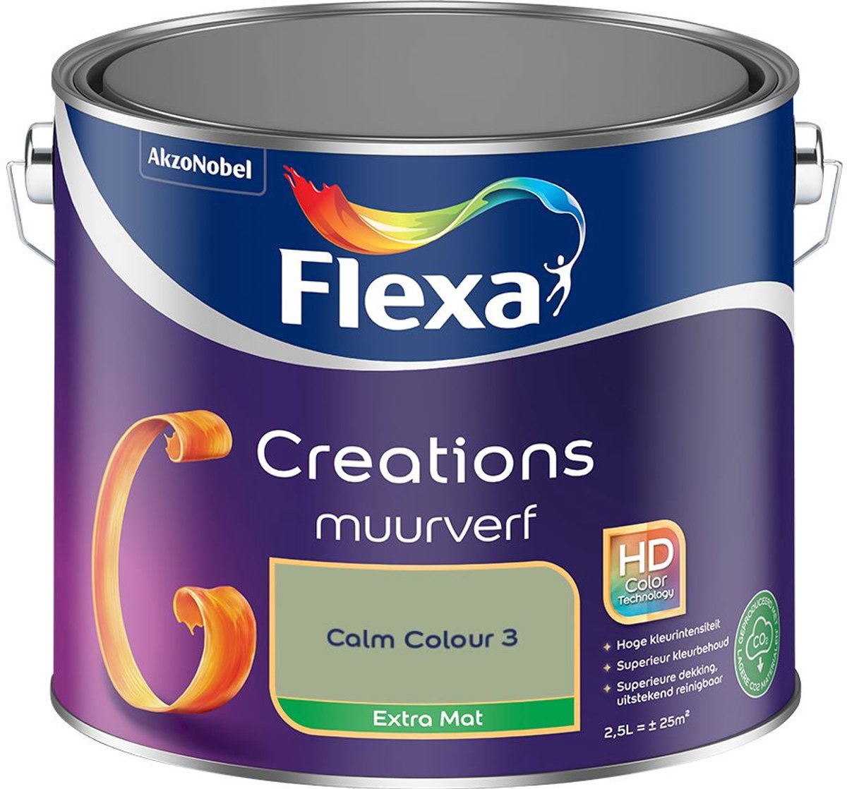 Flexa Creations Muurverf Extra Mat Calm Colour 3 2,5 L