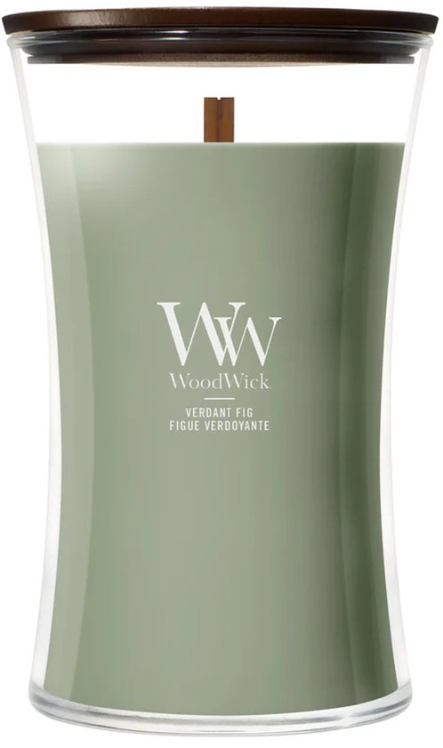 WoodWick Hourglass - Verdant Fig - Large Geurkaars - 130 branduren