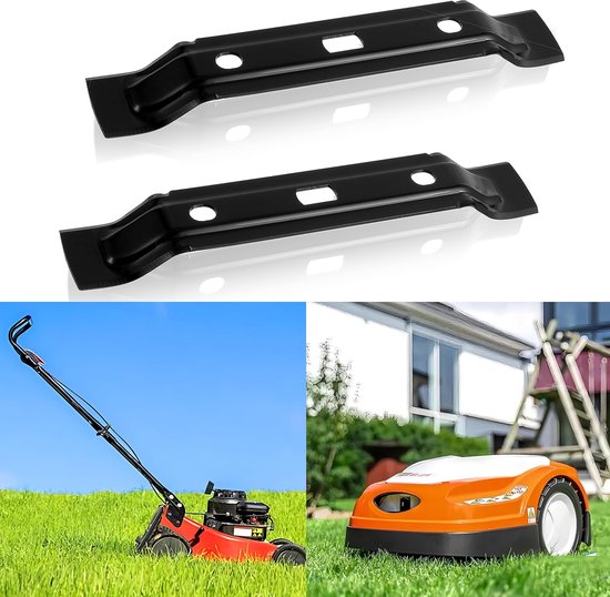28 cm zwart maaimessen - 2stuks - geschikt voor Stihl/Viking iMOW serie RMI 632, MI 632 - Vervangend onderdeelnummer 6309 702 0102 - Accessoires voor robotmaaiers — afbeelding 3