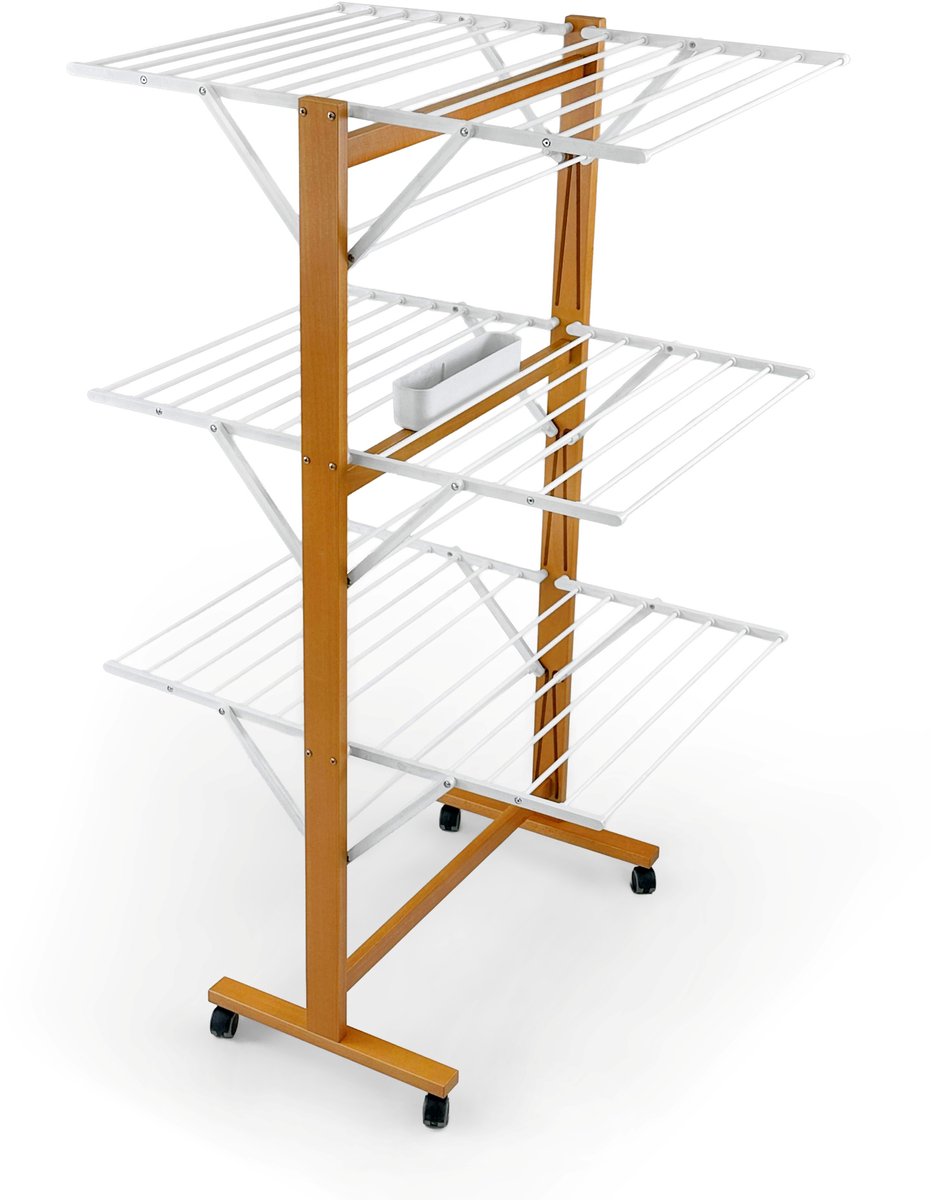 Arredamenti Italia 696 KONDOR – Droogrek met massief Beukenhout - 25m Drooglengte – kleur:hout-ARIT - Il cuore del legno