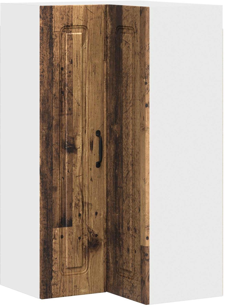 vidaXL - Vaatwasserpaneel - Kalmar - Oudhout - 57 - x - 57 - x - 100 - cm - Bewerkt - hout
