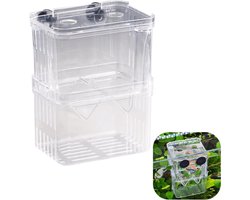 Kweekbak Aquarium Acryl Dubbellaags - Kweekkooi voor Guppy's, Garnalen en Kleine Vissen