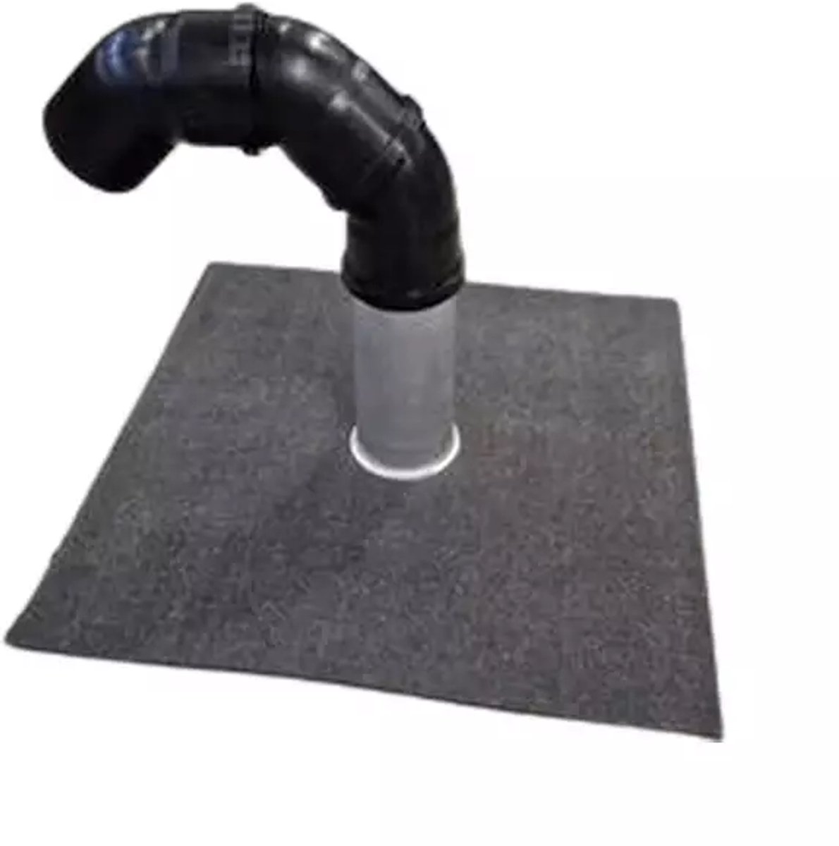 Dakdoorvoerset Ø75mm met bitumen dakbedekking, 200mm buis