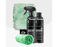 Detailrs Ceramic Wash & Protect - Autowax - Keramische Autowax - Autoshampoo - Auto Wax - Incl. Microvezeldoek - Car Detailing - Auto Wassen - 1L
