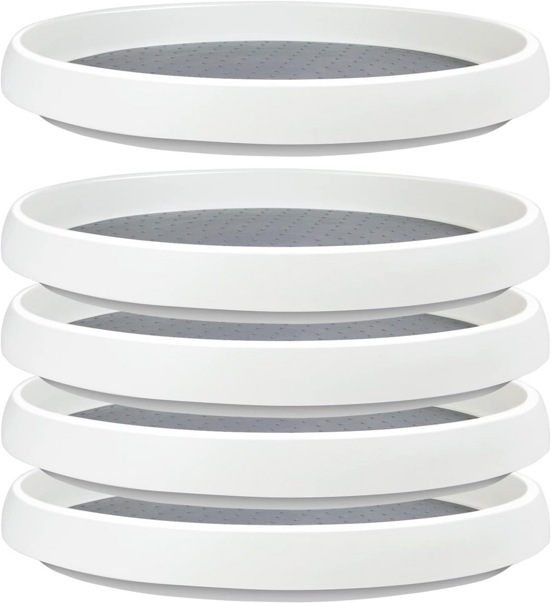 5x Antislip Draaitafel Draaiplateau voor Kruidenrek en Opbergorganizer - Ø25 cm