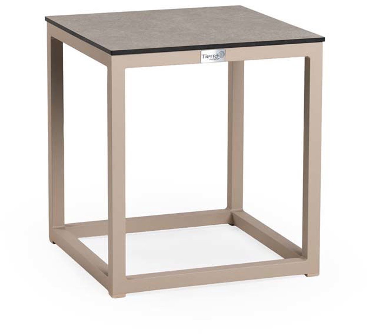 Tierra outdoor - Rio coffee tafel trespa ophira champagne 40 x 40 cm