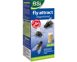 BSI - Vliegenlokstof Fly Attract - Voor de BSI vliegenval en vliegenvangzak - 10 x 40 g