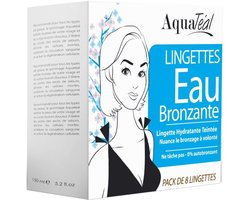 Aquatéal Lingettes Eau Bronzante Visage Et Corps