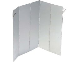 Universele Vouwbare Windscherm voor Campinggasbrander - Aluminium
