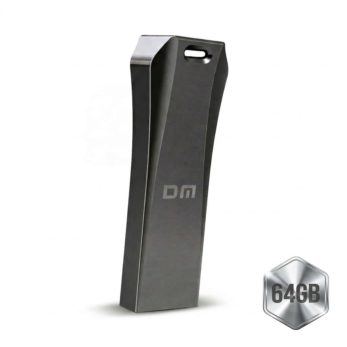DM Flash Drive 64GB - USB Stick 64GB Metaal - USB 3.2 Pen Drive Sleutelhanger - 130MB/s