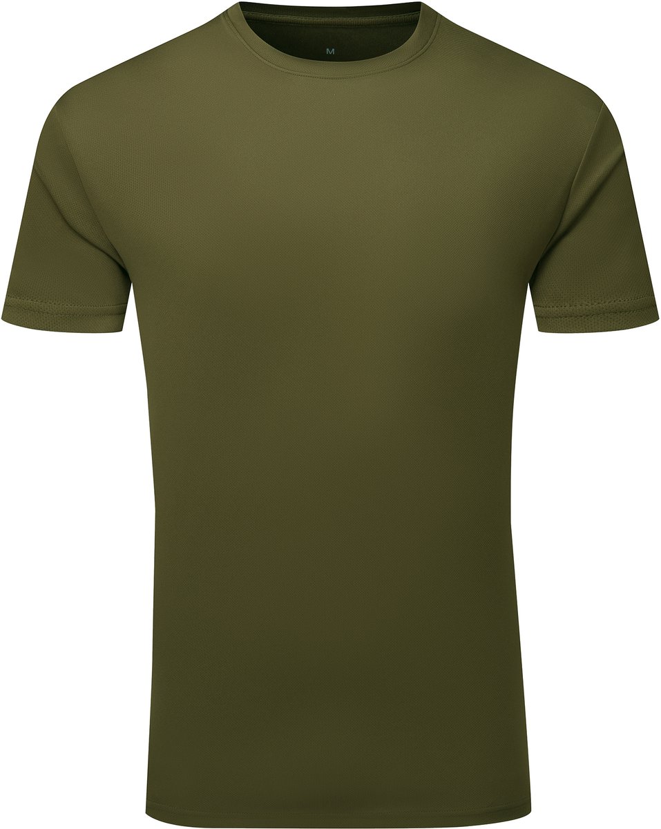TriDri Men´s Textured Recycled T-Shirt TR503 - OLIVE - L