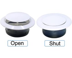 Ronde Plafond Ventilatiekap voor Afzuiging - Eenvoudig te Monteren