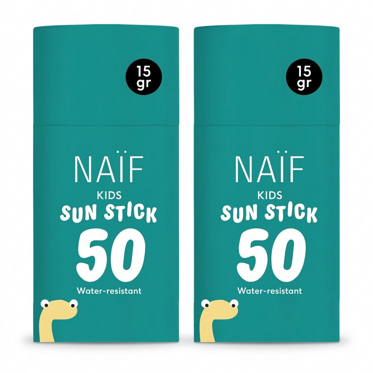 Naïf - Zonnebrand Stick Voordeelset - Baby's & Kinderen - SPF50 - Zonder Parfum - Beschermend - 2x15g