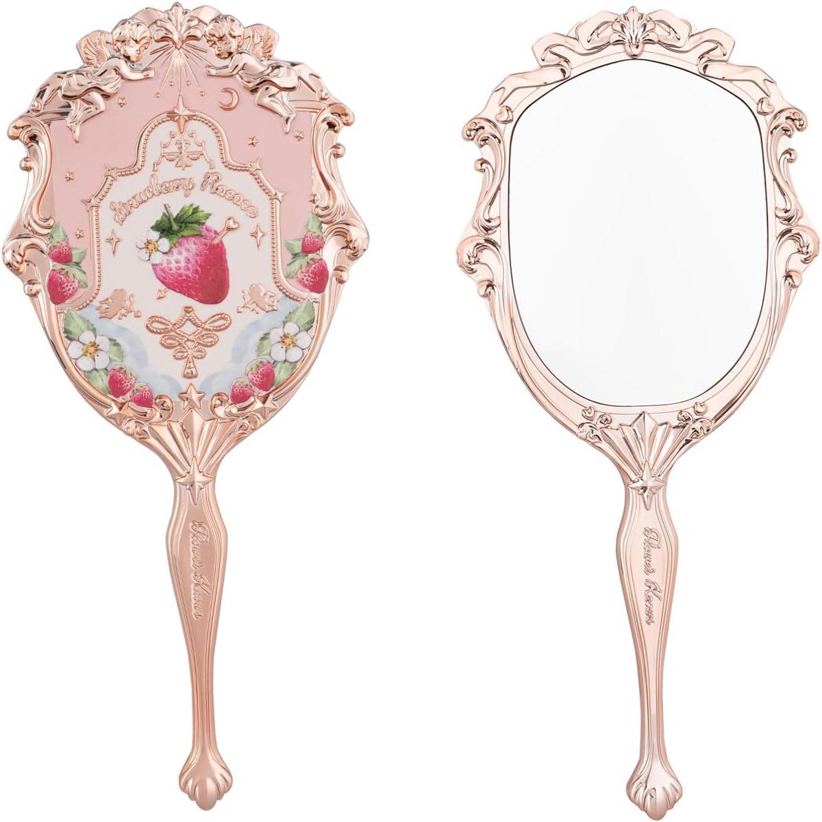 Vintage Handspiegel met Lange Steel - Duurzame Esthetische Prinsessen Make-up Spiegel